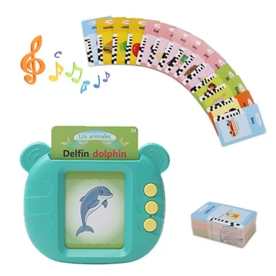 Máquina de aprendizagem infantil com cartão flash falante